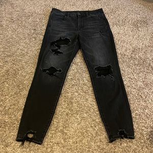 American Eagle ripped skinny jeans